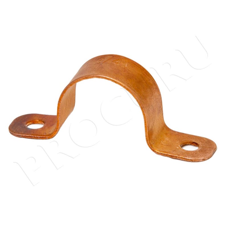 PROCURU 1/2-Inch Copper Pipe Strap, Two-Hole Clamp Mount (1/2", 10-Pack) - Image 2